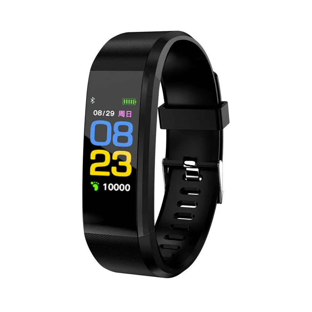 Braccialetto frequenza cardiaca pressione sanguigna Smart Band Fitness Tracker Smartband braccialetto compatibile con Bluetooth per Fitbits Smart Watch