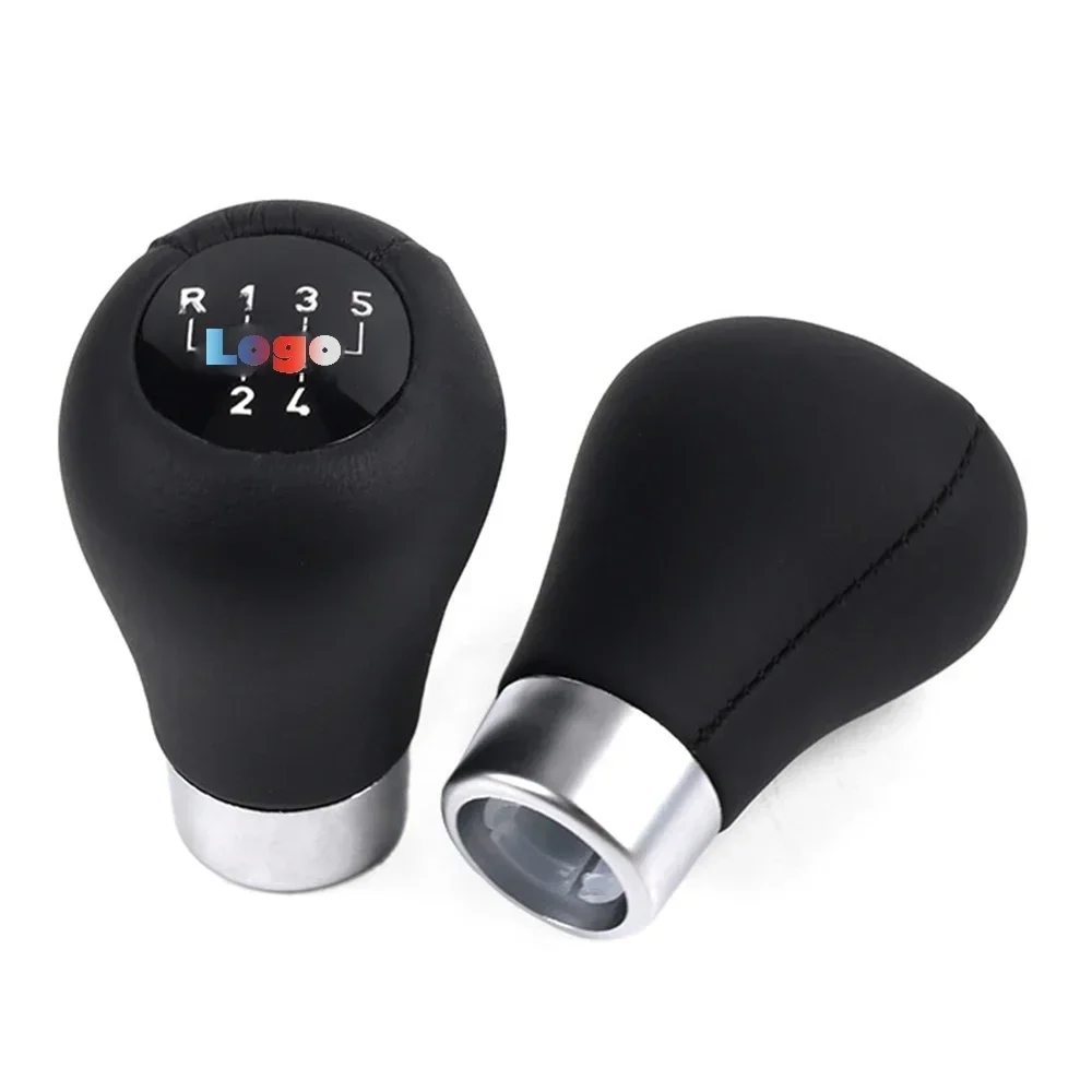 Leather Car Gear Shift Knob for BMW 1 3 5 6 Series E30 E36 E39 E46 E60 E81 E82 E87 E90 E53 E84 E83 5/6 Speed Can Custom Logo