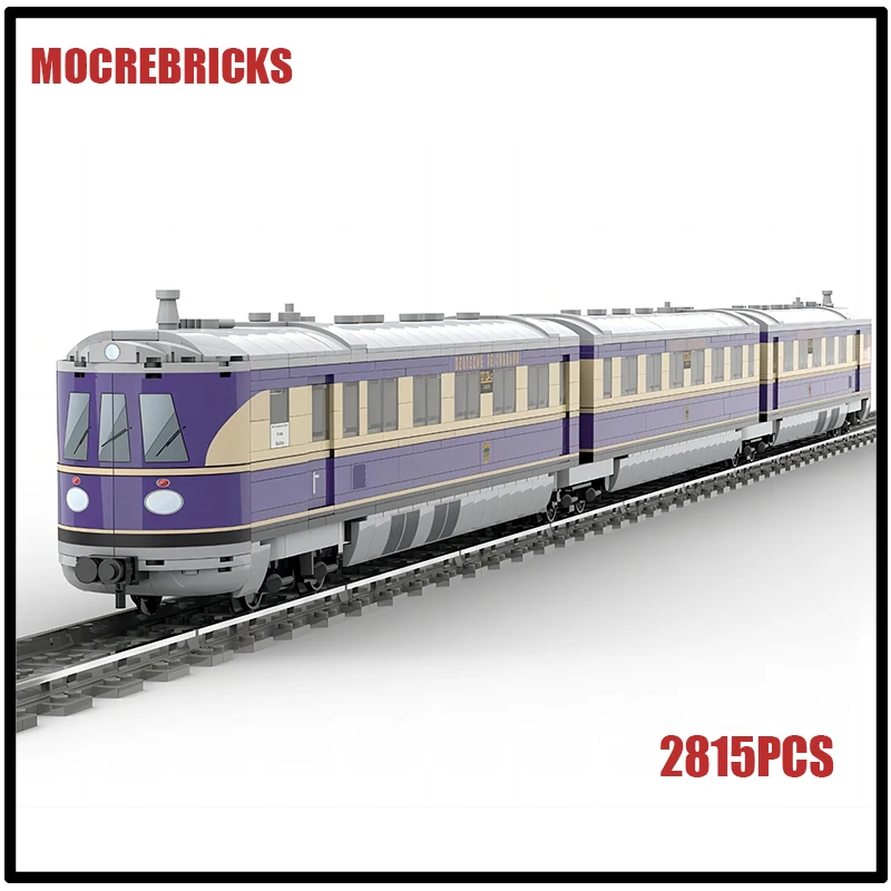 

MOC Building Blocks Toys SVT 137 234 High Speed Train German Railway Diesel Locomotive DIY Technology Kid's Bricks Gifts Sets