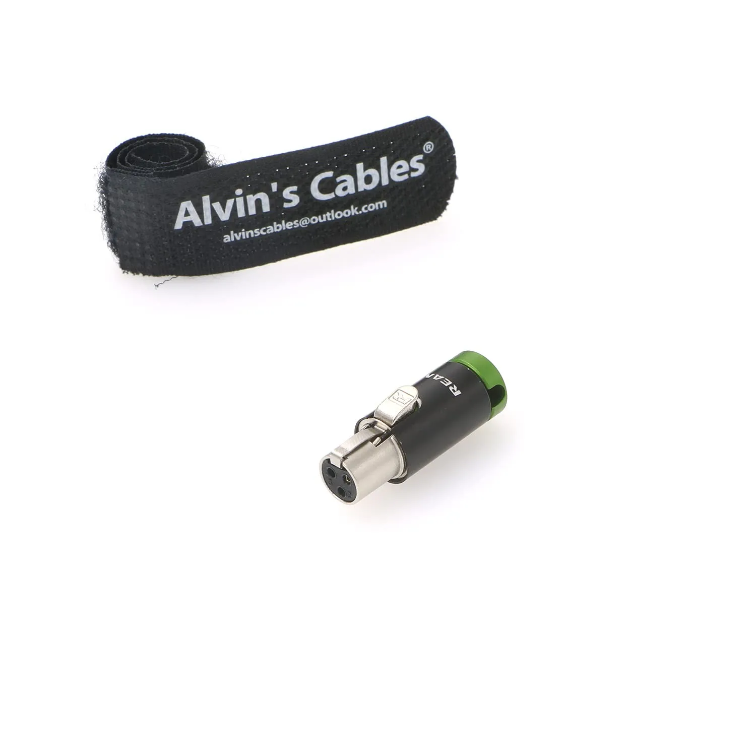 Alvin’s Cables TA3F 3 Pin Female TA3M Male Mini XLR Original Connector Low-Profile for Audio Microphone Cable