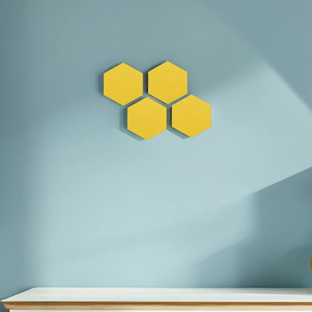 

20 шт. шестиугольных войлочных панелей для доски объявлений, звукопоглощающие акустические панели, звукоизоляционные настенные плитки, доска для заметок и фотографий