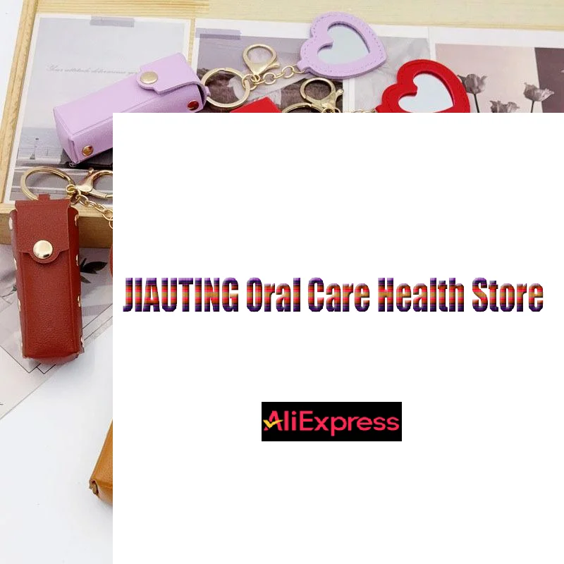 1 قطعة حقيبة أحمر الشفاه الجلدية PU الموضة في الهواء الطلق المحمولة حقيبة ملمع الشفاه الصغيرة متعددة الوظائف مع مرآة ماكياج حامل أحمر الشفاه النساء #1