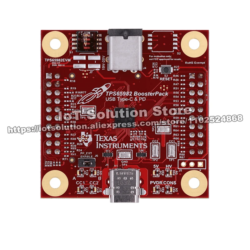 TPS65982-EVM TPS65982 USB Type-C USB Power Delivery controller power switch high speed multiplexer EVM TPS65982 EVM