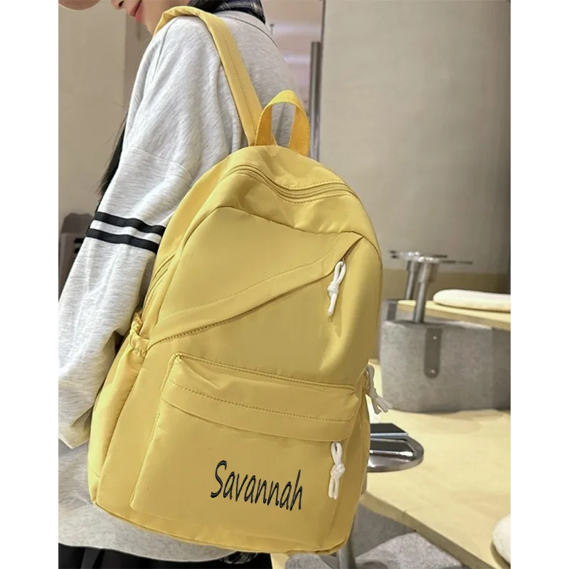 Reisen, Freizeit, vielseitiges Reisen, Rucksack mit großer Kapazität, kunden spezifischer Name in Bonbon farbe, Studenten rucksack, Eröffnungs geschenk