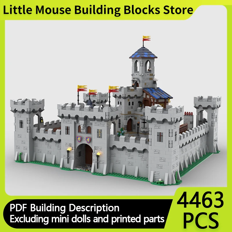 

Medieval Castle Model MOC Building Bricks Castle Tower Combination Modular Technology Gifts Holiday Assemble Children Toys Suit