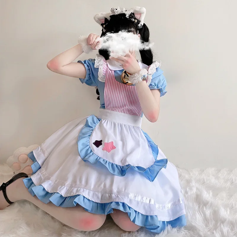 

Cat maid role play costume soft girl lolita dress bell cat girl kawaii costume work clothes anime dress up clothes 2025