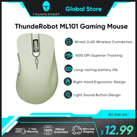 ThundeRobot ML101 2.4G WirelessMouse Ergonomic Design Office Laptop Accessories Long Life Intelligent Power Saving Pc Gamer