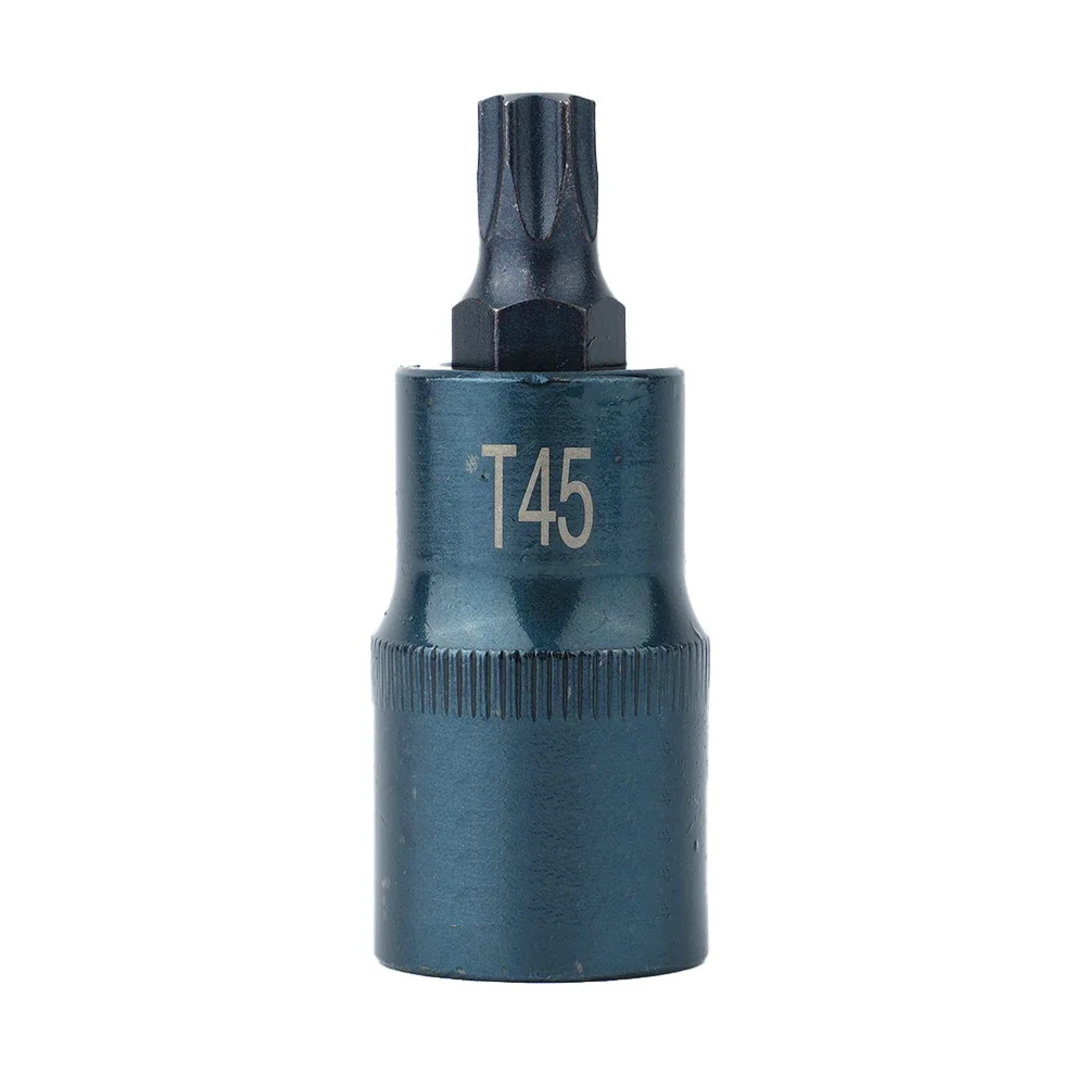 Torx Screwdriver Bit Tools, Adaptador de soquete Bits, Ferramenta manual, Chaves de catraca, T30 40 45 50 55 60 70, 1 2 ", T30