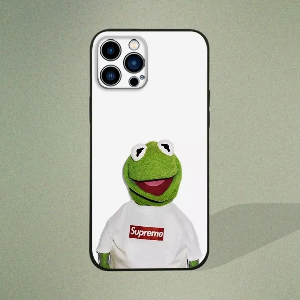 K-Kermit the frog  Phone Case  for IPhone 15,14,13,12,11 Pro Max Mini 8,7 Plus SE2 X XR XS MAX Silcone Soft Covers