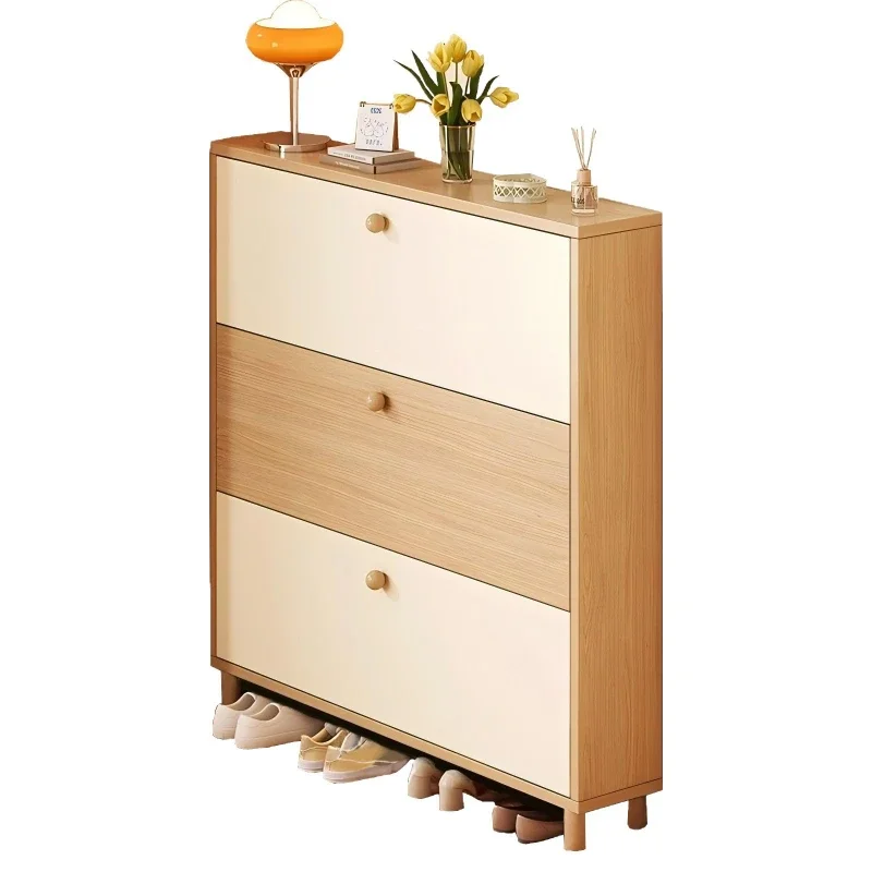 

Household door, integrated storage cabinet, solid wood core against the wall, locker