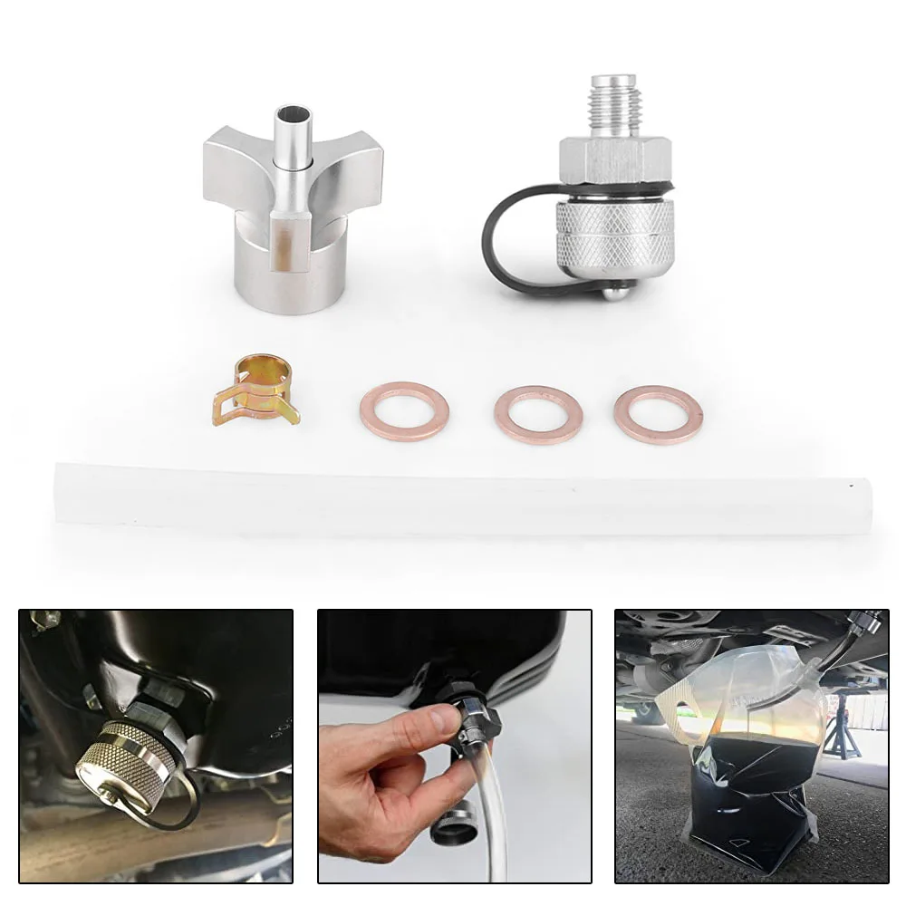 With magnet Car Valve Oil Drain ValveLeak Proof Rust Proof Compact Structure Stainless Steel Drain Hose Attachment