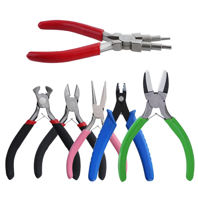 

1Set Carbon Steel Jewelry Pliers Flat Nose Round Nose Pliers Side Cutting Pliers For Jewelry DIY Making Tool & Equipment Sets