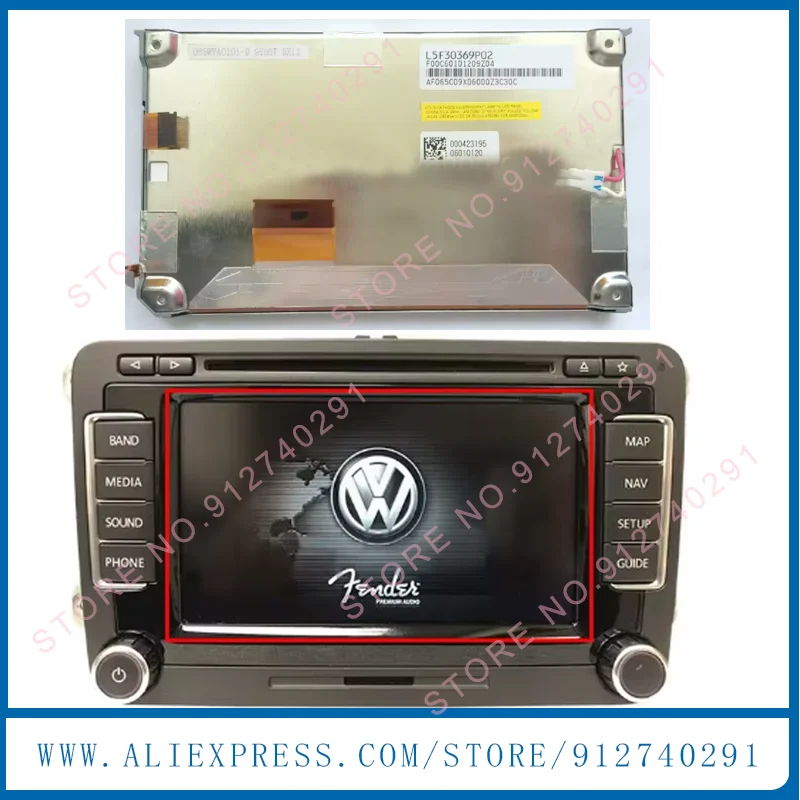 

ЖК-экран с дигитайзером, сенсорный экран для VW Volkswagen Skoda RNS510 MFD3 L5F30369P01 L5F30369P02 ЖК-навигация