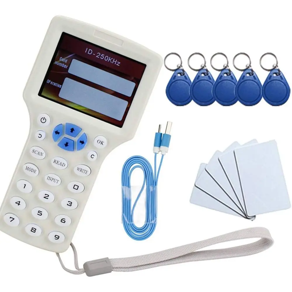 

Англоязычный программатор-дубликатор RID NC Copier Reader Writer Duplicator 10-частотный с цветным дисплеем + 5 шт. UID-меток + 5 шт. UID-карт