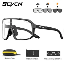 SCVCN Cycling Sunglasses for Men Women Outdoor Sports Running Hiking Glasses Road MTB Bicycle Eyewear UV400 Goggles with Case