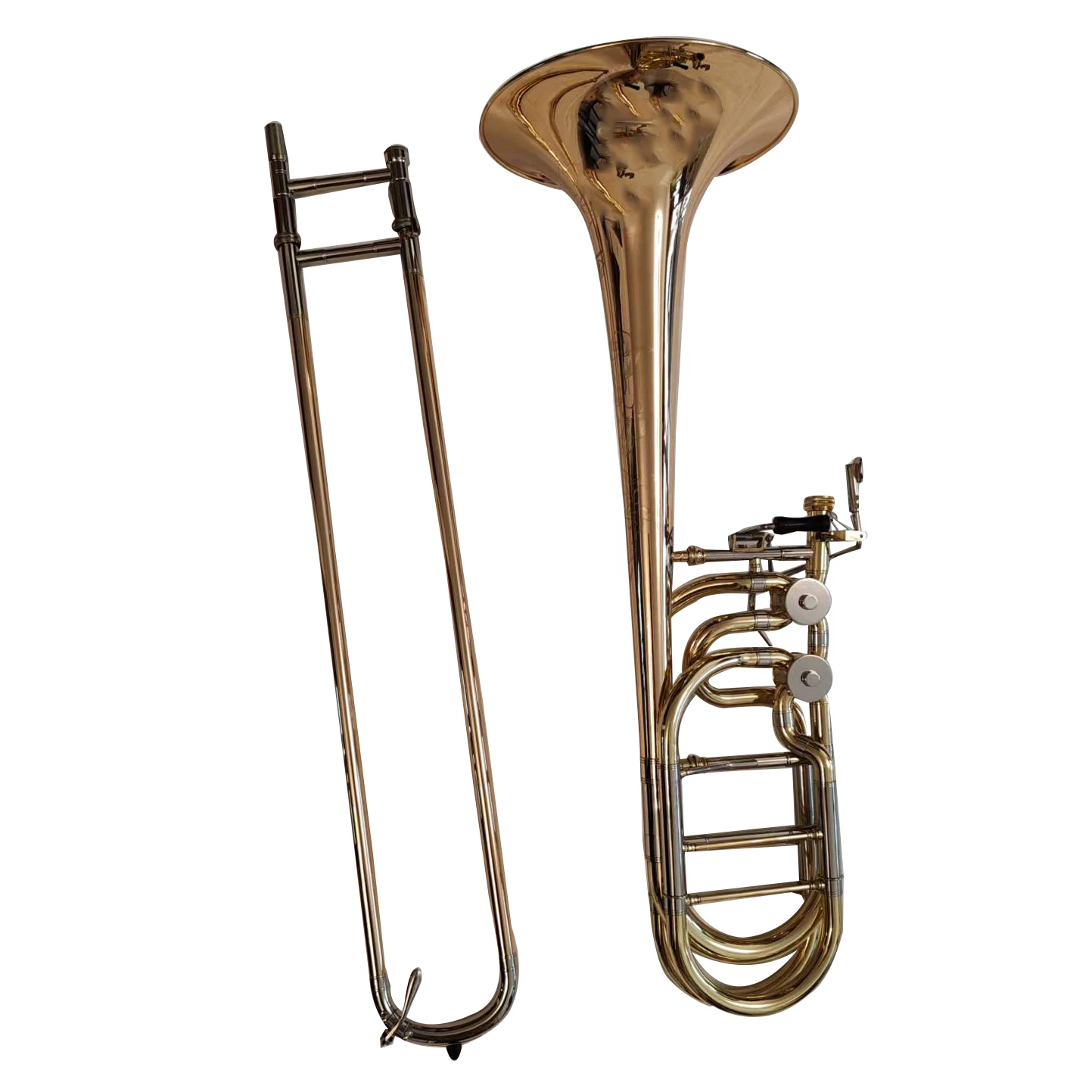 Manufacture Production Higher Standard Bass Trombone Rose Brass Bell Trombone