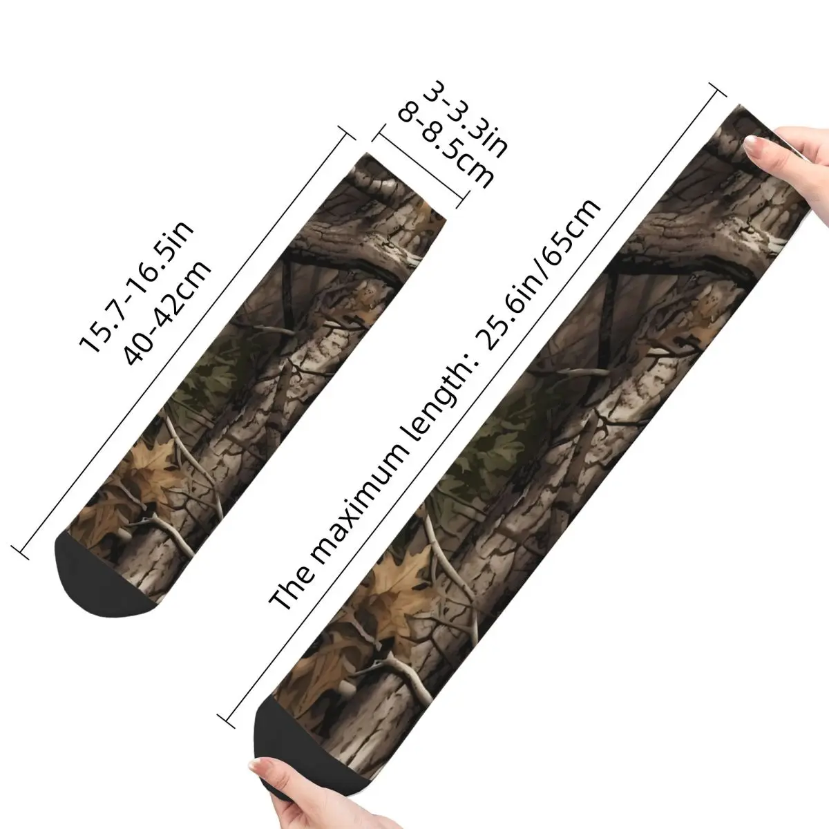 Camouflage Real Tree Hunter Camo Woods Men Women Socks Outdoor Novelty Spring Summer Autumn Winter Stockings Gift