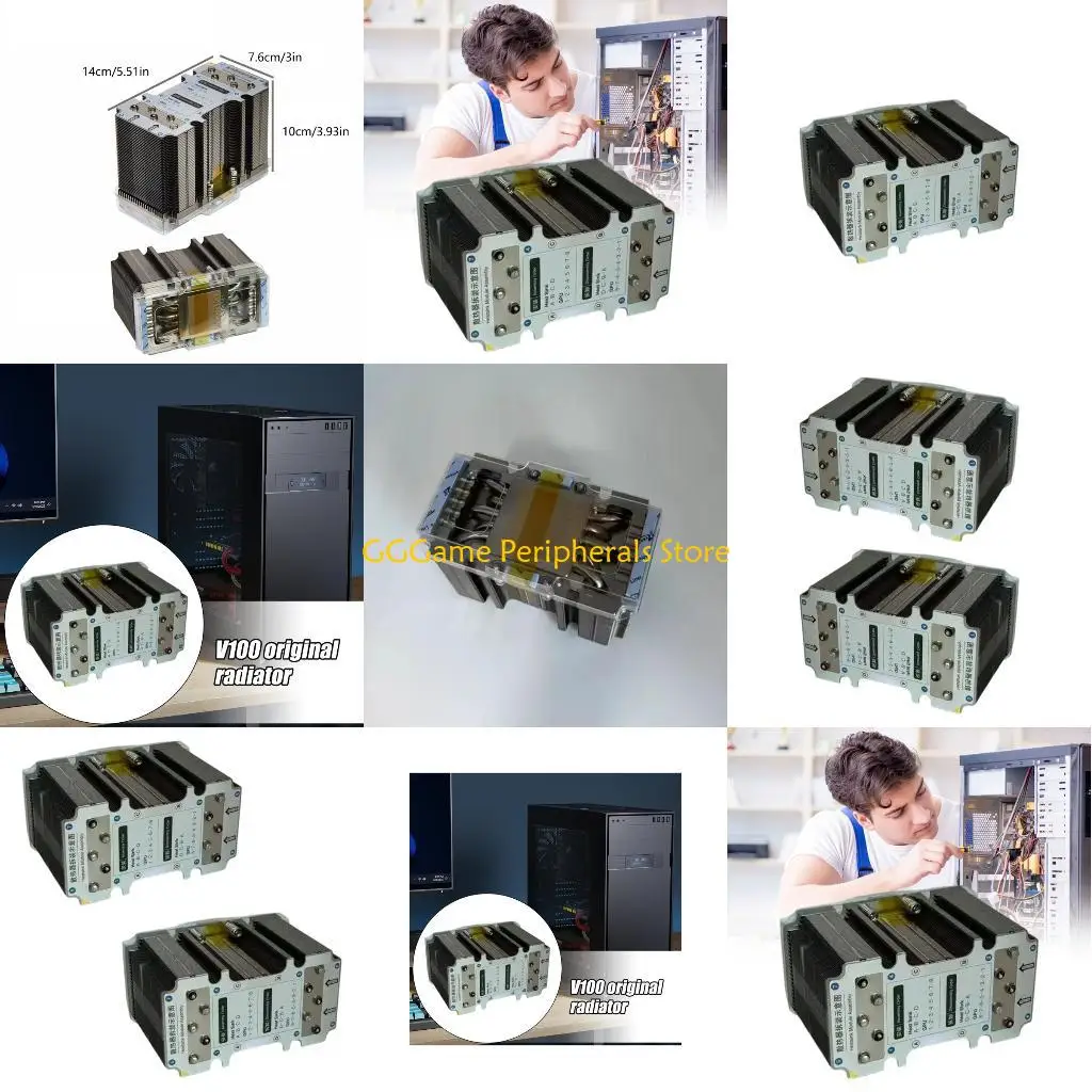 U55B 冷却ファン GPU 冷却ファンサーバーヒートシンク V100 SXM2 GPU グラフィックスカードアクセサリー用インテリジェント温度制御