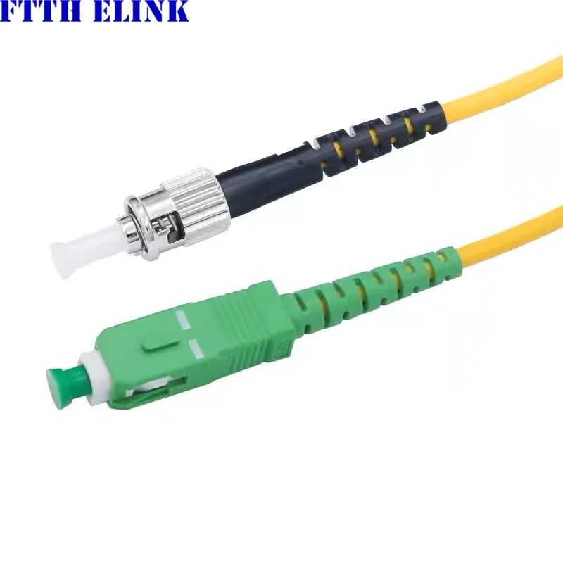 สายแพทช์ไฟเบอร์ออปติก SC/APC-ST/UPC SM simplex โหมดเดียว 3.0 มม.แจ็คเก็ตสายจัมเปอร์ใยแก้วนําแสงจัดส่งฟรี ELINK 20pcs