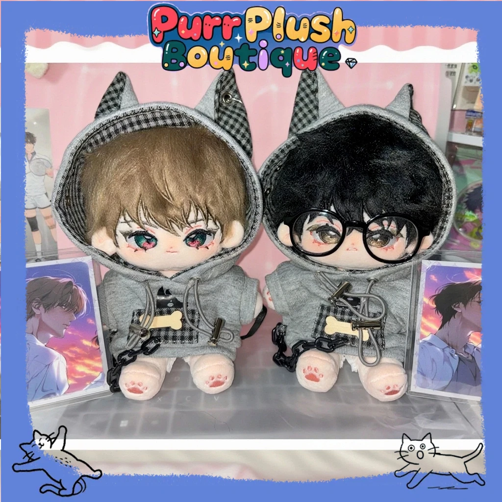 20 سنتيمتر محشوة أفخم دمية Lezhin كاريكاتير الكورية BL Manhwa سحابة فقدت في Baek Cirrus Yeon Skylar لطيف الطفل مع الهيكل العظمي هدية عيد الميلاد