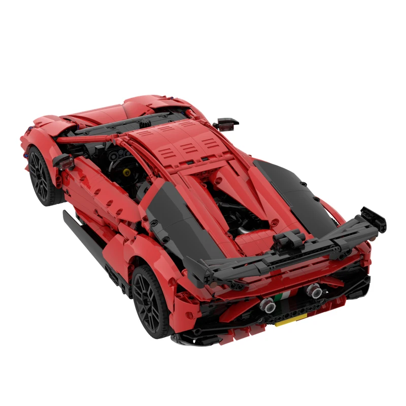 2023 New Aventador 1:10 RC Supercar Model Buiding Kit Block Self-locking Bricks Birthday Gift