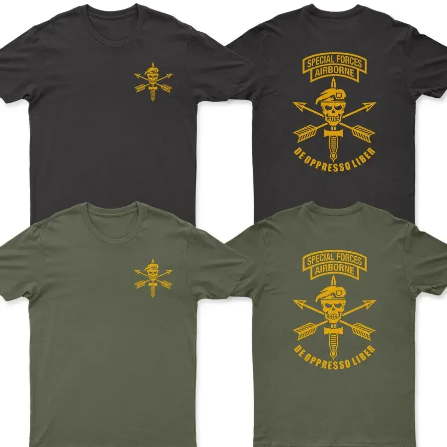 

US Army Special Forces Airborne T Shirt. High Quality Cotton, Breathable Top, Loose Casual T-shirt Sizes S-3XL