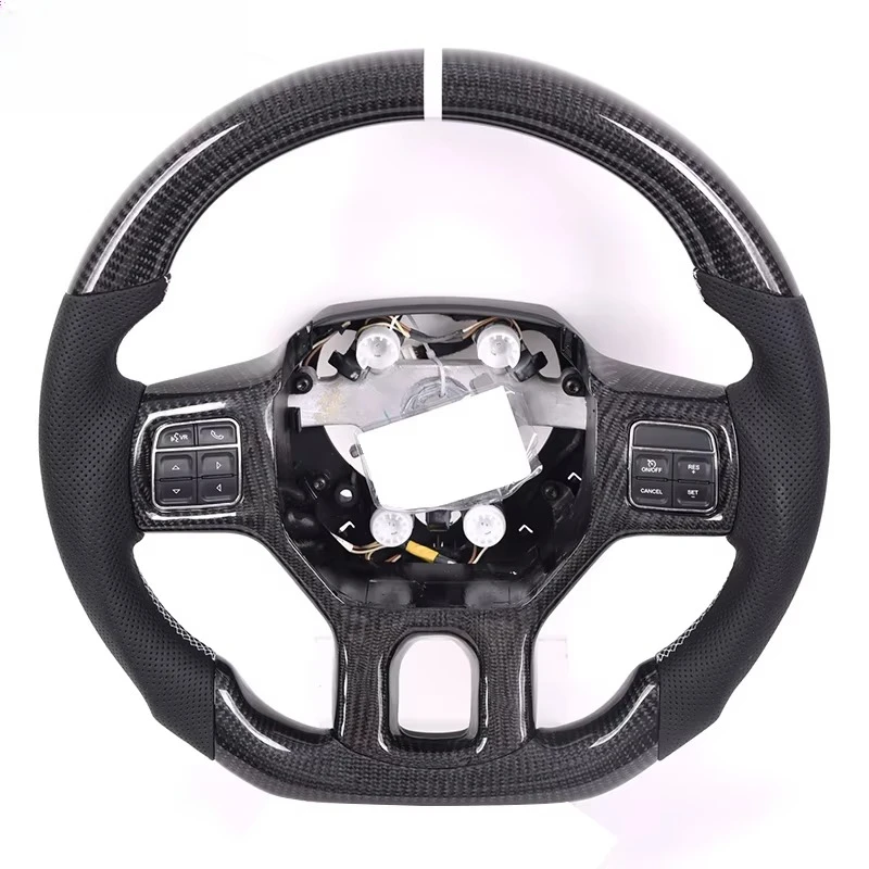 . Fiber Car Steering Wheel for Dodge Dart Custom Steering Wheels