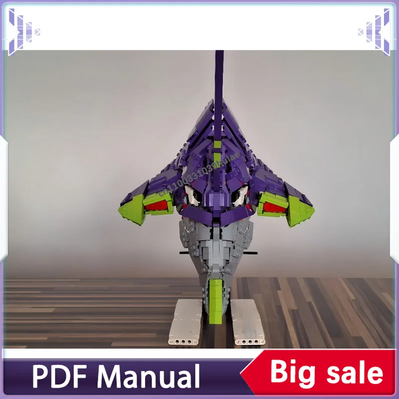 مجموعة مكعبات البناء إيفا 01 تماثيل الرأس ملحقات الديكور للكبار الطوب الديكور هدية عيد الميلاد