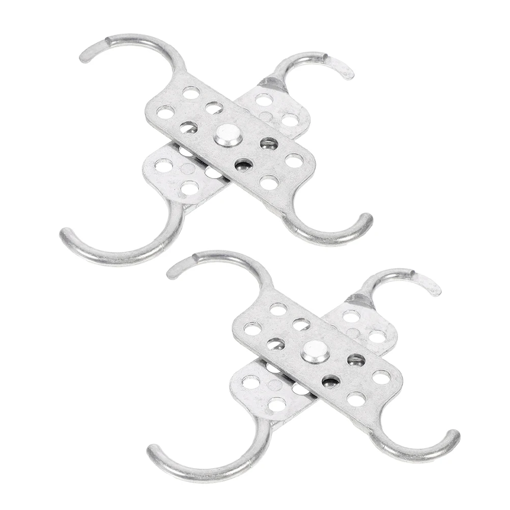

2pcs Aluminum Safety Hasp Double end 8 Holes Padlock Tag Out Supplies Industrial Electrical Secure Multiple