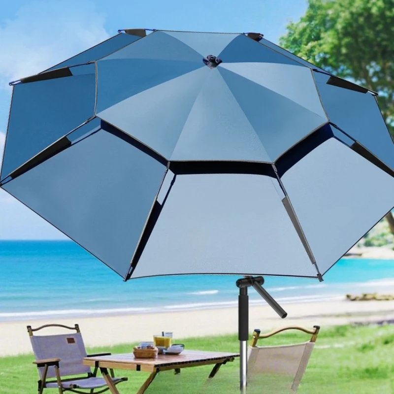 

2025 new fishing umbrella Thickened umbrella for outdoor fishing Mechanical arm Cane Sunscreen Shade Fishing Umbrella