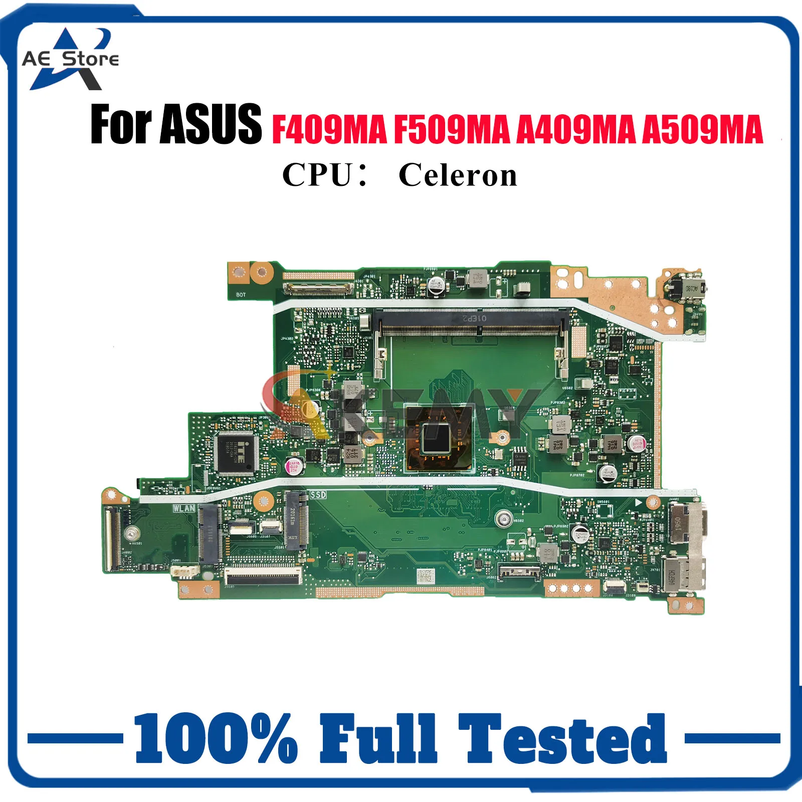 

X409MA Laptop Motherboard For ASUS VivoBook A509MA A409MA X409M X409MA F409MA F509MA Mainboard W/ Celeron CPU tests OK fast ship