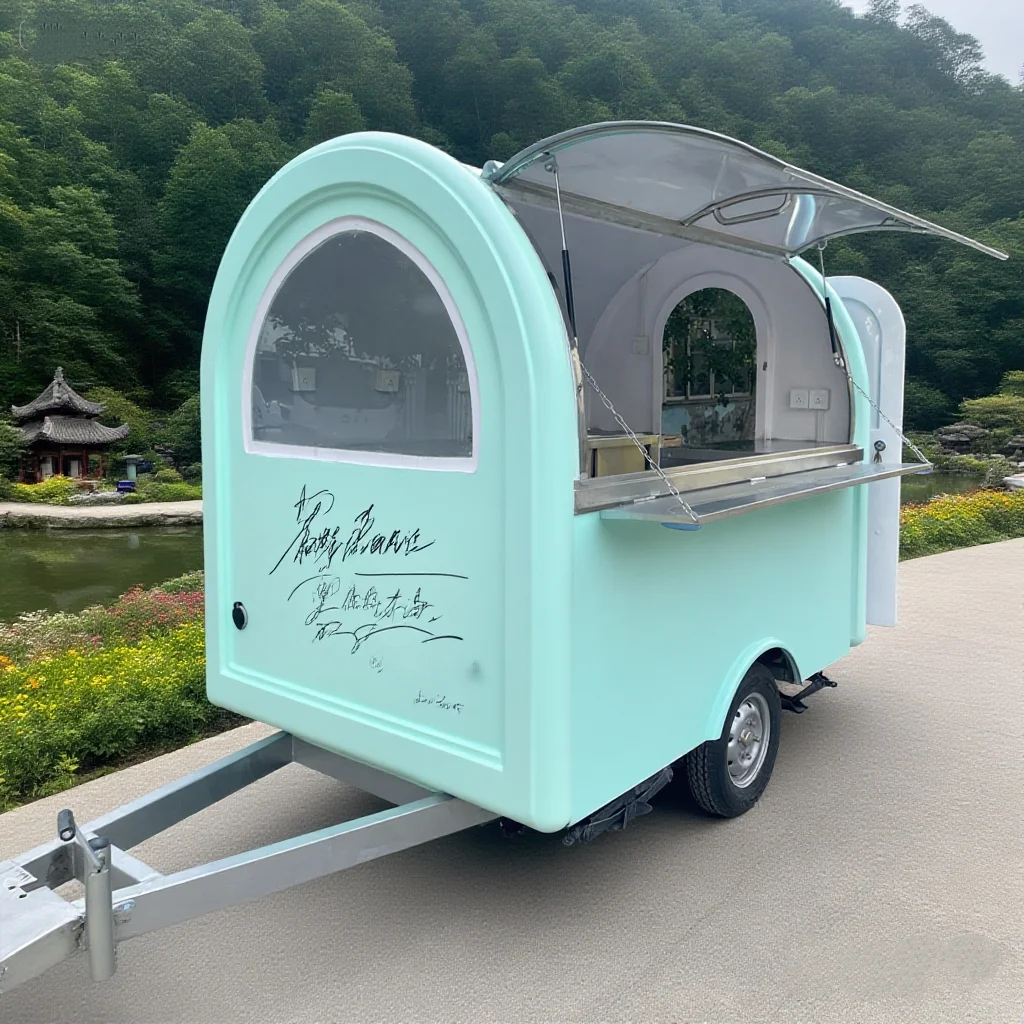 

Factory Custom Truck Mobile BBQ Trailer for Sale Ice Cream Truck Concession Trailer Juice Vending Truck Food Trailer Fully Equip