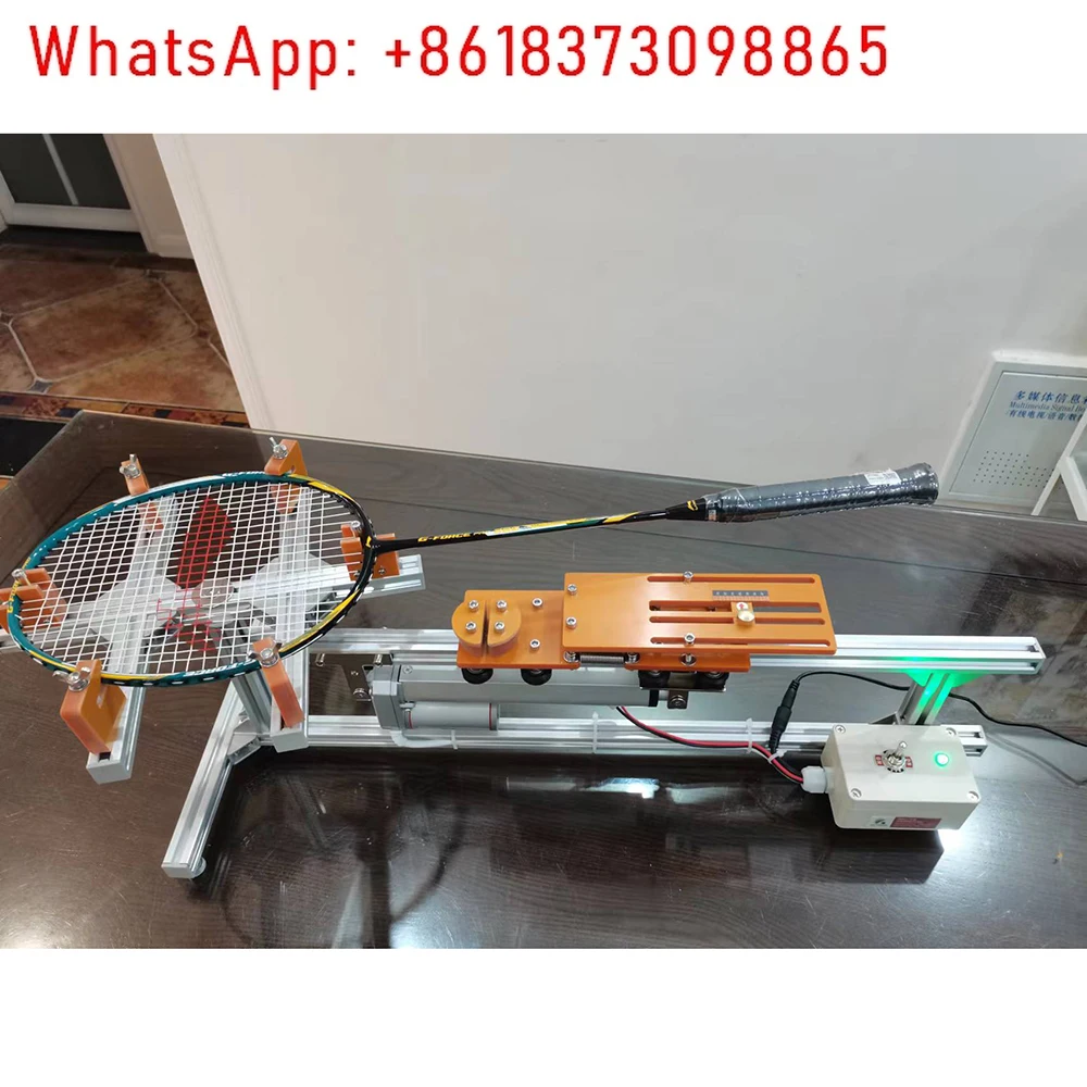 Electric Badminton Racket Stringing Machine Wire Stretcher DIY Racket Frame Threading Machine 20-32LB Adjustable with Tools