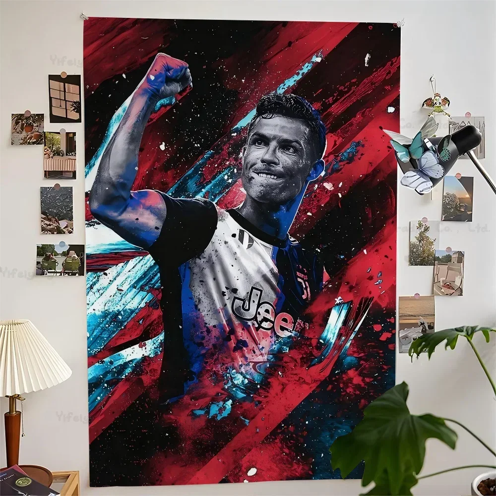 

Portugal Super Football Star CR7 Cristiano Ronaldo Hanging Bohemian Tapestry Tarot Hippie Wall Rugs Dorm Wall Hanging Home Decor