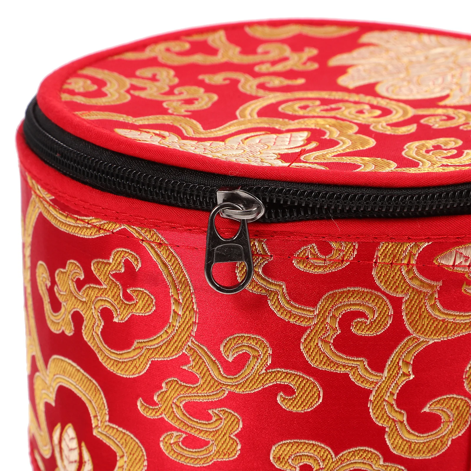 

1Pcs Tibetan Singing Bowl Case Handmade Auspicious Cloud Embroidery Secure Zipper Durable Storage Meditation Bowl Mat