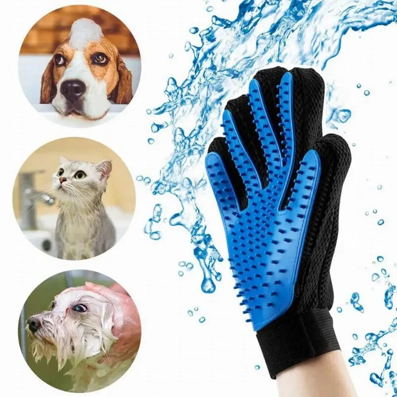 Pet Grooming Hair Removal Brush Gloves Clean Cats Pet Products Animal Cat Grooming Glove Massage Supplies Removes Home Garden