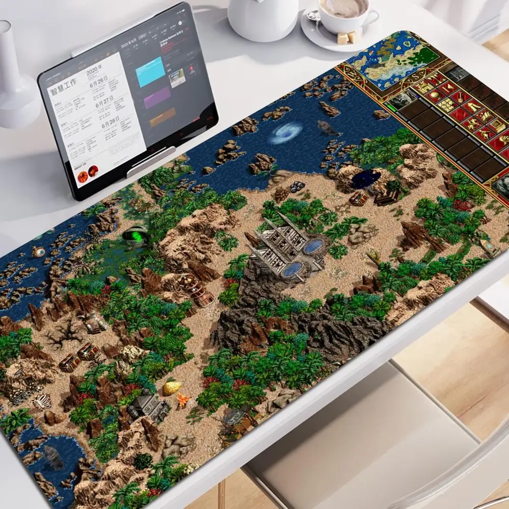 Heroes of Might and Magic Gaming Mouse Pad Desk Mat Fantasy Computer Mat Office Gaming Desk Accessory Carpet Mouse Computer