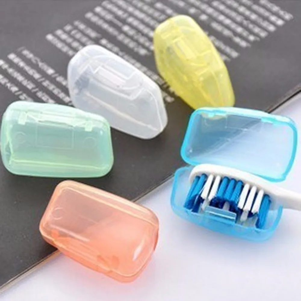 5 Pcs/Set Portable Toothbrush Covers, Protectors, Caps & Storage Cases, Hygienic & Anti-Bacterial for Travel