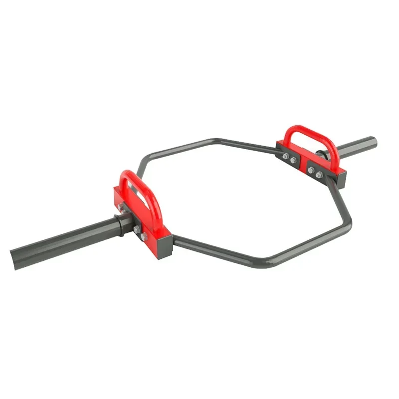 Six-Sided Barbell with Stand Free Weights Gym Sports Equipment for Squat