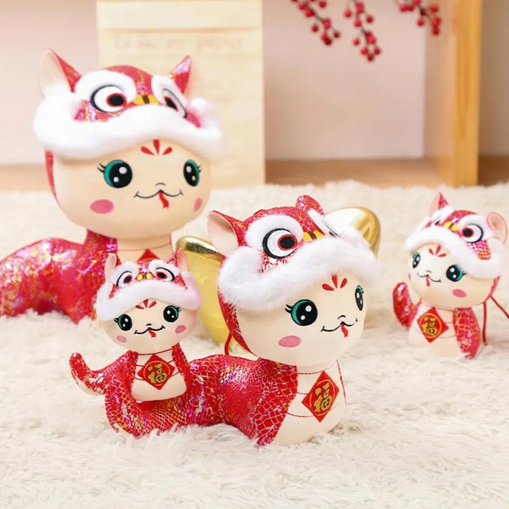 Snake Plush Doll Snake Doll Chinese New Year Snake Plushie Set for Family Festive Decoration Year of Stuffed Mascot Toy for Kids