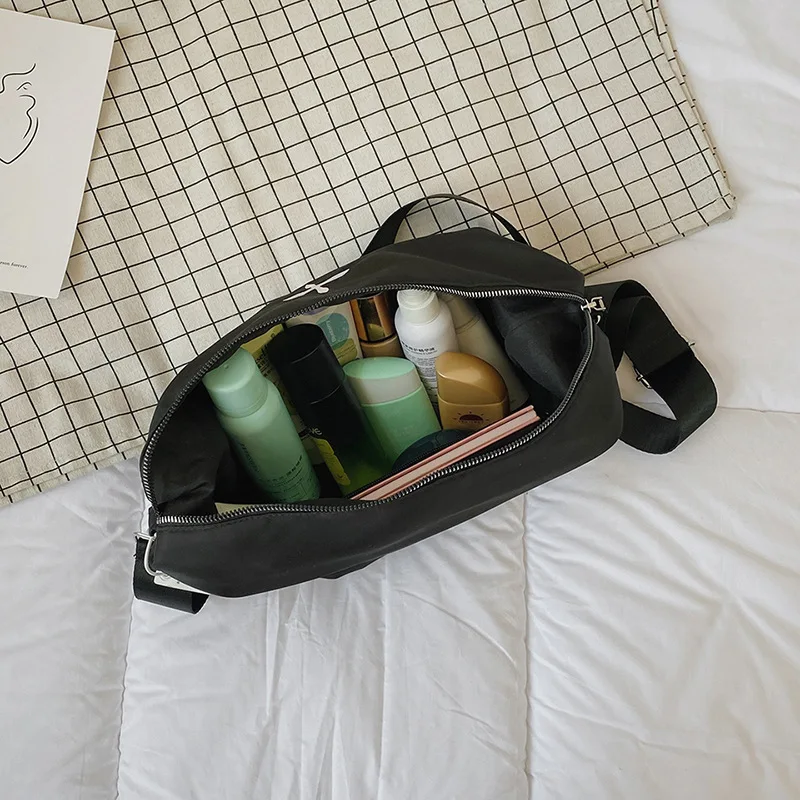 Embroidered Cross Nylon Oxford Cloth Large Capacity Chain Bag Women's Summer Single Shoulder Messenger Bag Cloth Bag For Women