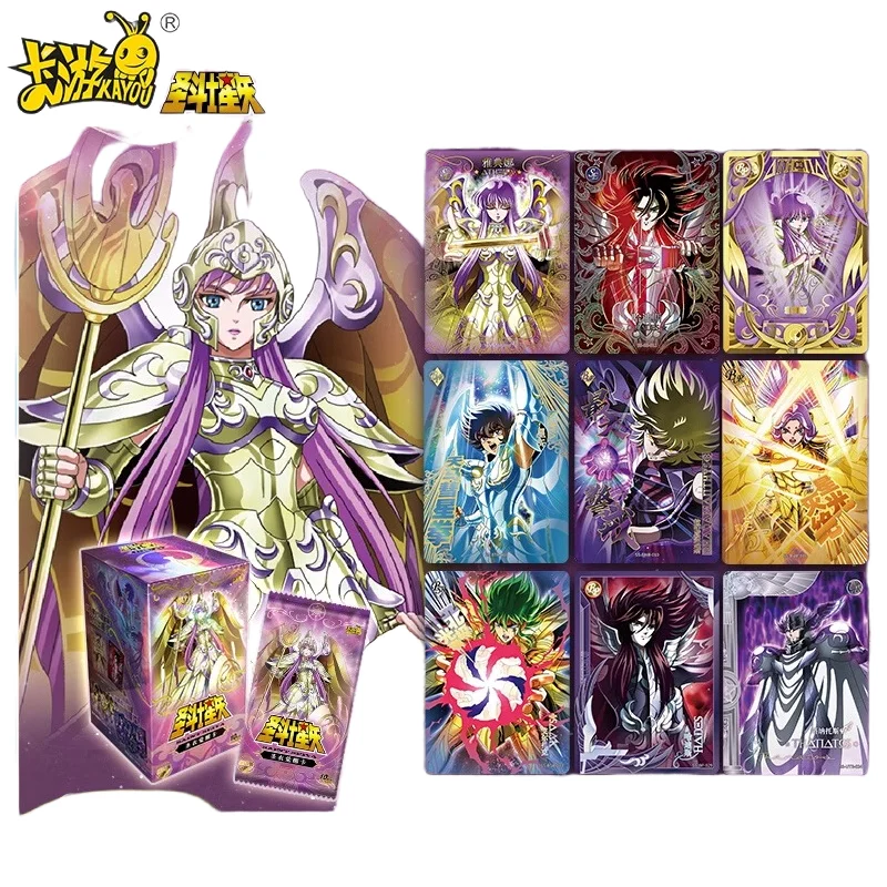 

Официальные коллекционные карты Kayou Saint Seiya с пробуждением ткани — серия «Четвертое ударопрочное число», набор коллекционных карточек аниме