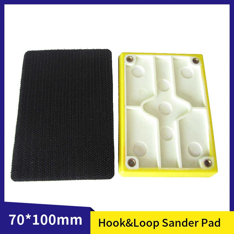 

Sanding Pad 70*100mm Hook and Loop Sander Backing Plate Abrasive tools Grinder for Sandpaper Woodworking Sanding Polishing