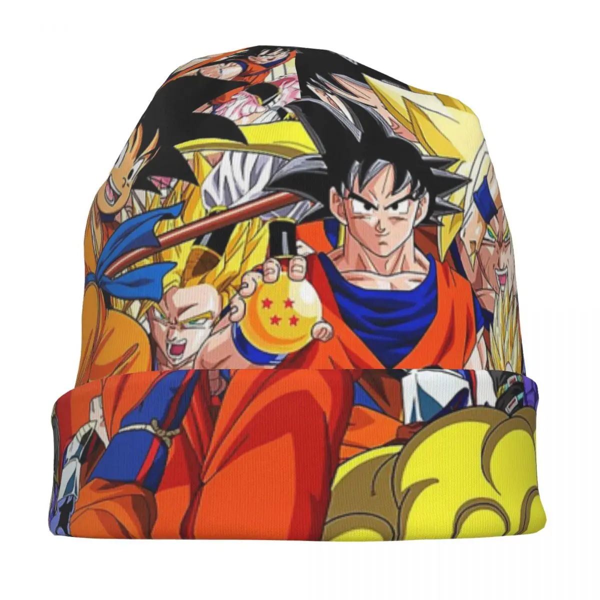 Dragon Ball Z Goku Vegeta DBZ Caps Hip Hop Autumn Winter Outdoor Skullies Beanies Hats Summer Warm Thermal Elastic Bonnet