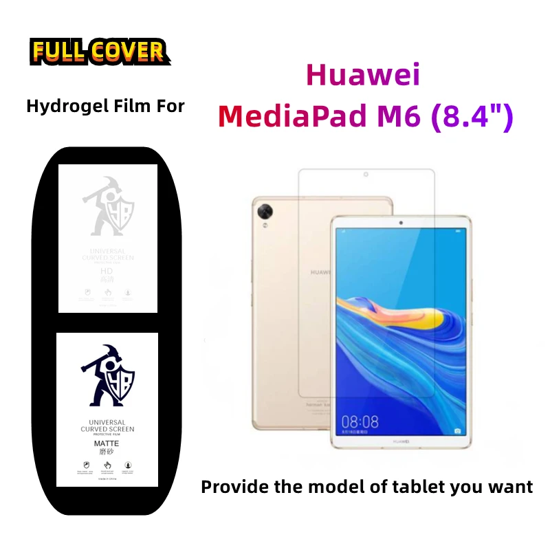 

2pcs Privacy Matte Hydrogel Film For Huawei MediaPad M6 8.4 HD/Matte Screen Protector For MediaPad M6 8.4 inches Full Cover