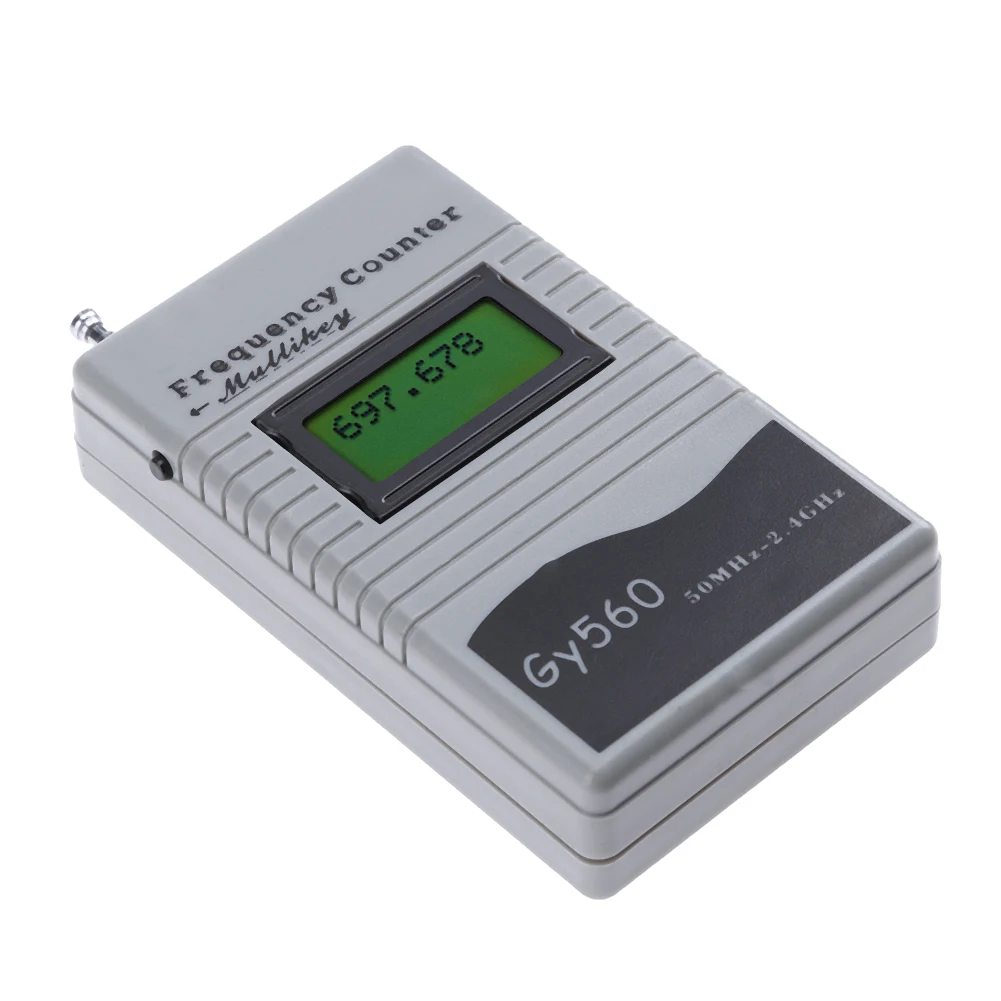 GY560 Frequency Counter Meter Tester Two-Way Radio Transceiver 50MHz-2.4GHz GSM  7 DIGIT LCD Display with Signal