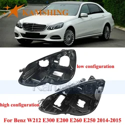 CAPQX Front Headlight Base Cover For Benz W212 E300 E200 E260 E250 2014-2015 Head Light Back Lid Head Lamp Rear Shell