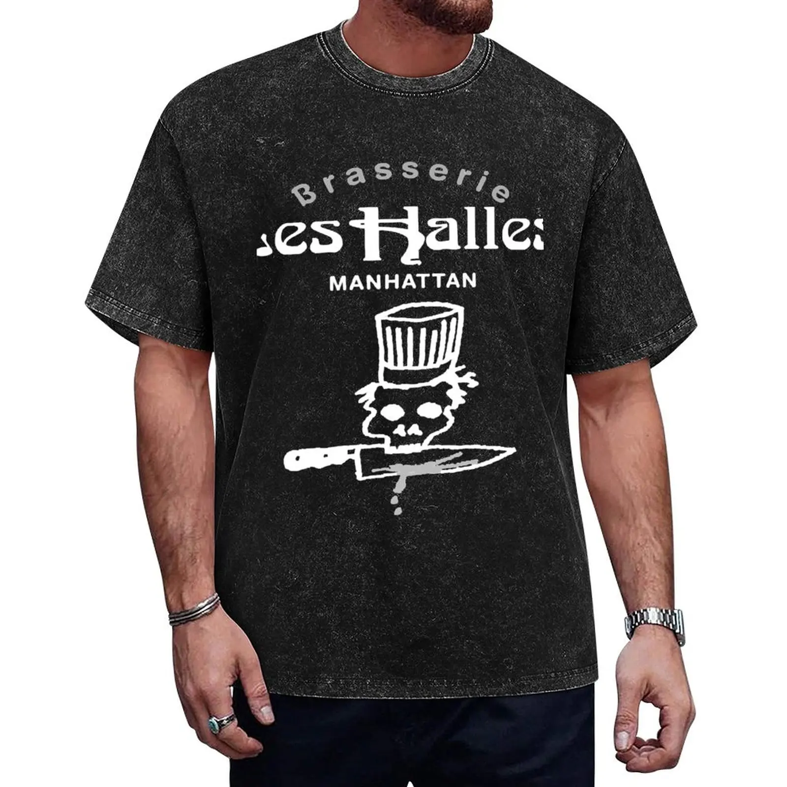 

Bourdained Les-Halles Classic T-Shirt korean fashion boys whites graphics customs design your own mens designer clothes