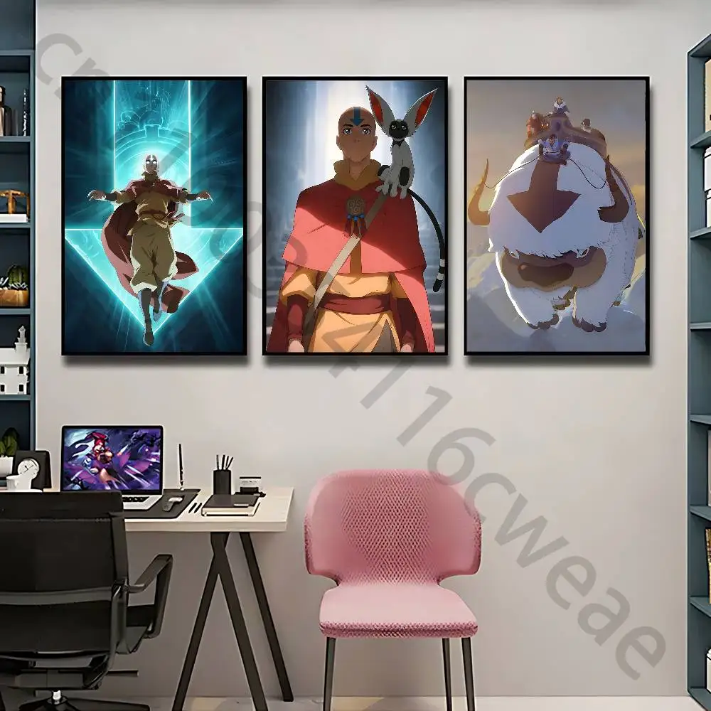 L-Last A-Airbender Wall Art Poster Print Wall Decor for Living Room Bedroom Home Decoration