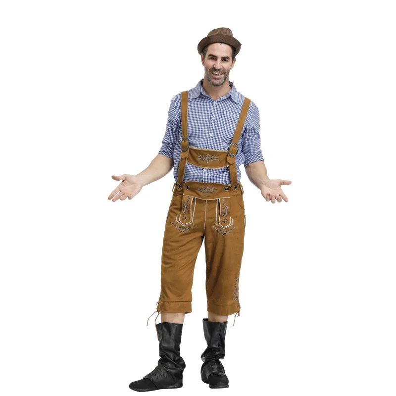 Mens Oktoberfest Costume Set Bavarian Oktoberfest German Festival Beer Cosplay Adult  Size Halloween Costumes